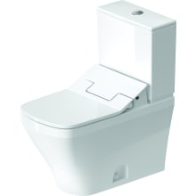 DuraStyle 0.92 / 1.32 GPF Dual Flush Two Piece Elongated Toilet with Push Button Flush - Bidet Seat Included