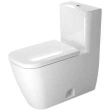 Happy D.2 0.92 / 1.32 GPF Dual Flush One Piece Elongated Toilet with Push Button Flush - Seat Included