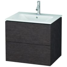 L-Cube 24" Single Wall Mounted Wood Vanity Cabinet Only - Less Vanity Top