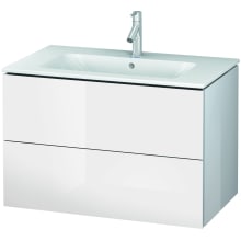 L-Cube 32" Single Wall Mounted Wood Vanity Cabinet Only - Less Vanity Top