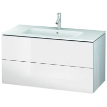 L-Cube 40" Single Wall Mounted Wood Vanity Cabinet Only - Less Vanity Top
