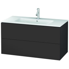 L-Cube 40" Single Wall Mounted Wood Vanity Cabinet Only - Less Vanity Top