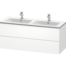 L-Cube 50-3/4" Double Wall Mounted / Floating Wood Vanity Cabinet - Less Vanity Top