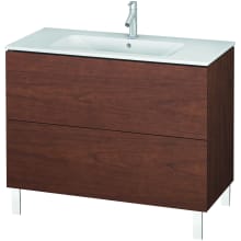 L-Cube 40" Single Free Standing Wood Vanity Cabinet Only - Less Vanity Top