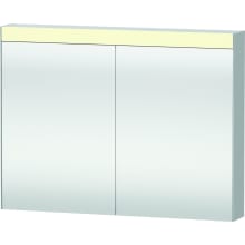 39-3/4" x 29-7/8" Lighted Frameless 2 Door Medicine Cabinet
