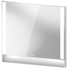 Qatego 29-1/2" x 31-1/2" Transitional Rectangular Frameless Bathroom Wall Mirror