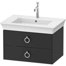 White Tulip 27" Single Wall Mounted Vanity Cabinet - Less Vanity Top