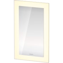 White Tulip 29-1/2" x 17-3/4" Modern Rectangular Frameless Bathroom Wall Mirror