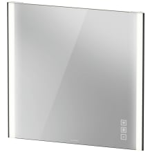 XViu 31-1/2" x 32-1/4" Modern Rectangular Semi Frameless Bathroom Wall Mirror