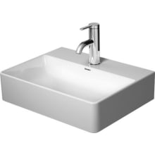 DuraSquare 18" Rectangular Vanity Wash Basin with 1 Faucet Hole