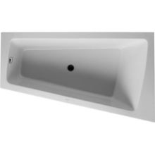 Paiova 66-7/8" Acrylic Soaking Bath Tub for Corner Right Installations with Center Drain and Apron