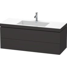 47-1/4" x 18-7/8" Wall Mounted Furniture Washbasin C-Bonded with Vanity - No Faucet Hole