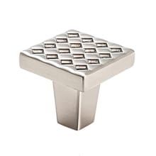 Argyle 1-1/4" Square Designer Textured Cabinet Knob / Drawer Knob