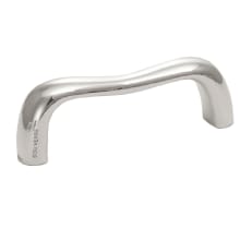 Botero 3-3/4" Center to Center Organic Curve Modern Designer Cabinet Handle / Drawer Pull