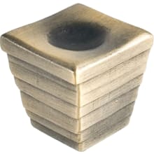 Forged 2 - 1-3/8" Stacked Square Modern Industrial Button Cabinet Knob / Drawer Knob