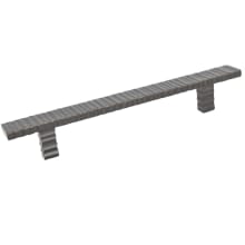 Forged 3 - 6-1/4" Center to Center Textured Flat Bar Designer Cabinet Handle / Drawer Pull