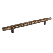 Stacked 8-1/2" Center to Center Modern Industrial Tactile Smooth Stacked Ring Sculpted Bar Cabinet Handle / Drawer Pull