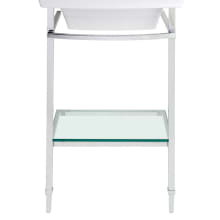 Wyatt Metal and Glass Console Stand Only - Less Sink