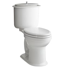Oak Hill 1.28 GPF Two Piece Elongated Toilet with Top Lever - Seat Included