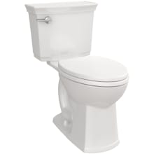Wyatt 1.28 GPF Two Piece Elongated Chair Height Toilet with Left Hand Lever - Seat Included
