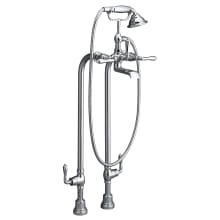 Traditional Floor Mounted Tub Filler - Includes Hand Shower