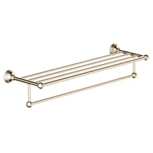 Traditional 25" Brass Towel Rack