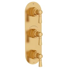 Oak Hill Thermostatic Valve Trim Only with Triple Lever Handle - Less Rough In