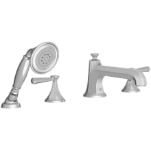 Fitzgerald Deck Mounted Roman Tub Filler with Built-In Diverter - Includes Hand Shower
