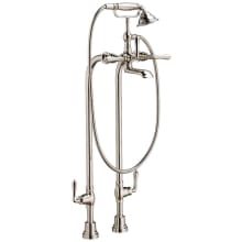 Traditional Floor Mounted Tub Filler - Includes Hand Shower