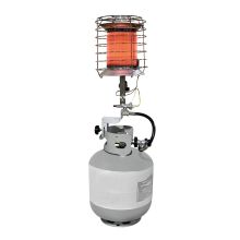 Propane Powered 40,000-BTU 360-Degree Tank Top Radiant Heater with Tip Over Safety Switch, 1,000-Square Foot Heating Area