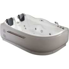 47-1/4" Soaking Bathtub for Corner Installations with Right Drain and MaxLoad™