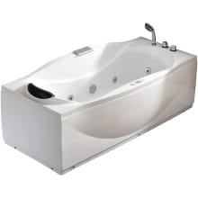 71" Soaking Bathtub for Free Standing Installations with Right Drain and MaxLoad™