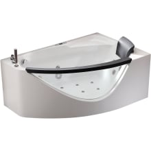 39-2/5" Soaking Bathtub for Corner Installations with Left Drain and MaxLoad™