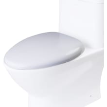 Elongated Closed-Front Toilet Seat with Soft Close Hinges
