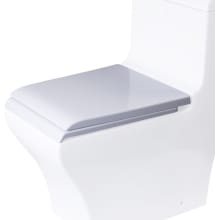 Elongated Closed-Front Toilet Seat with Soft Close Hinges