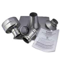 3" Stainless Steel Z-Flex Vertical Ventilation Kit