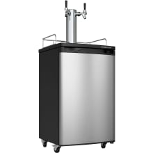 20 Inch Wide Dual Tap Kegerator for Full Size Kegs with Ultra Low Temp