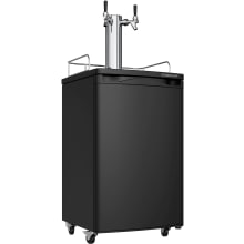 20 Inch Wide Dual Tap Kegerator for Full Size Kegs with Ultra Low Temp