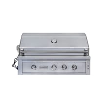 89000 BTU 42 Inch Wide Liquid Propane Built-In Grill with Rotisserie and LED Lighting