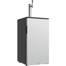 18 Inch Wide Kegerator with Blue LED Light