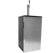 18 Inch Wide Kegerator with Blue LED Light
