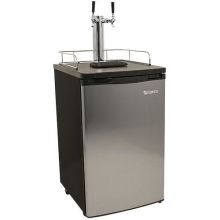 20 Inch Wide Dual Tap Kegerator for Full Size Kegs with Ultra Low Temp