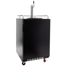 24 Inch Wide Kegerator for Full Size Kegs with Electronic Control Panel