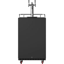 24 Inch Wide Triple Tap Kegerator for Full Size Kegs with Electronic Control Panel