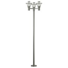 Belfast 3 Light 87" Tall Outdoor Post Light with Clear Glass Shades