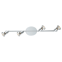 Buzz 4 Light 25" Long Wall Sconce with Adjustable Heads and Reflective Lenses