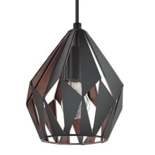 Carlton 3 Single Light 7-1/4" Wide Mini Pendant