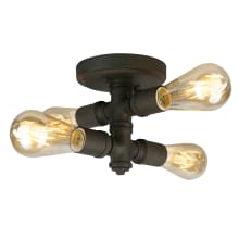 Wymer 4 Light 6-1/4" Wide Semi-Flush Ceiling Fixture