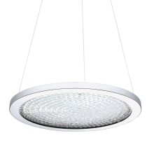 Arezzo Single Light 18" Wide LED Crystal Pendant