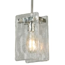 Wolter 6" Wide Mini Pendant with Water Glass Shade